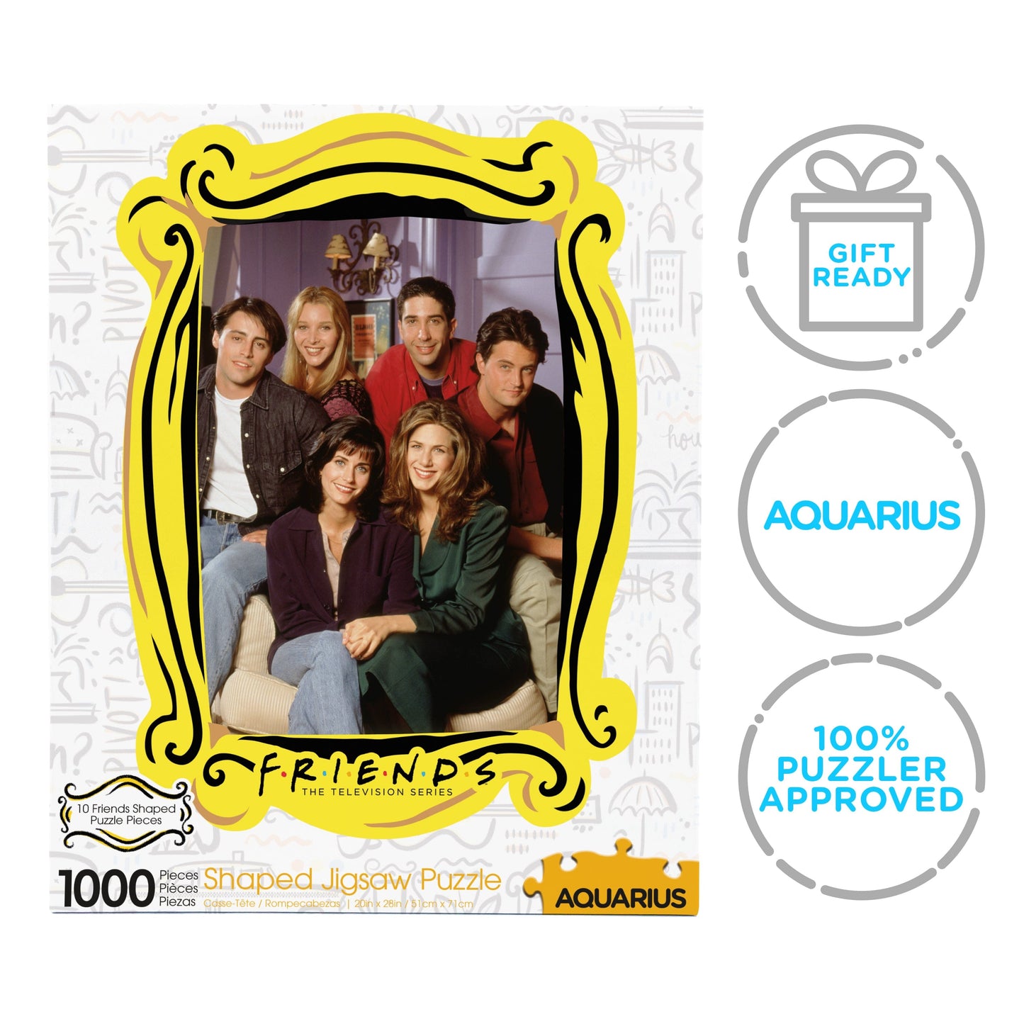 AQUARIUS Friends Apartment Diecut 1000 Piece Jigsaw Puzzle
