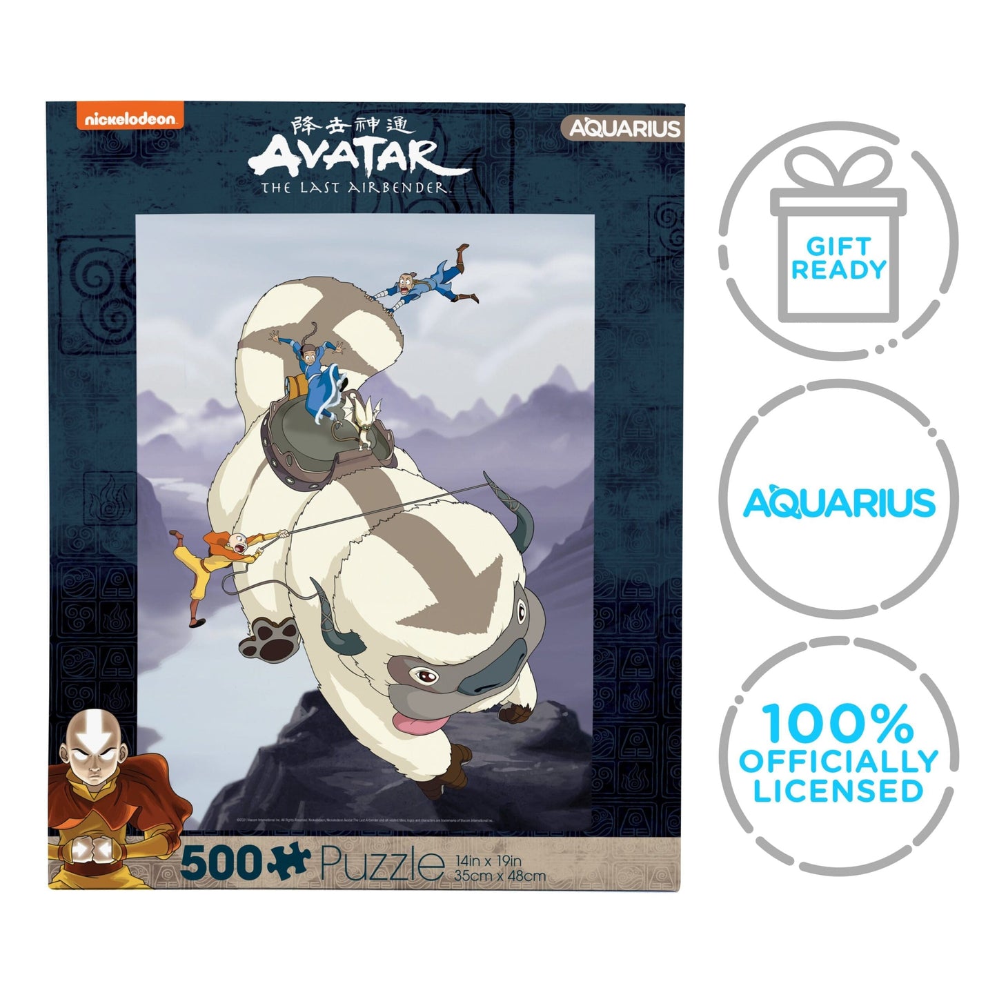 AQUARIUS Avatar Appa & Gang 500 Piece Jigsaw Puzzle