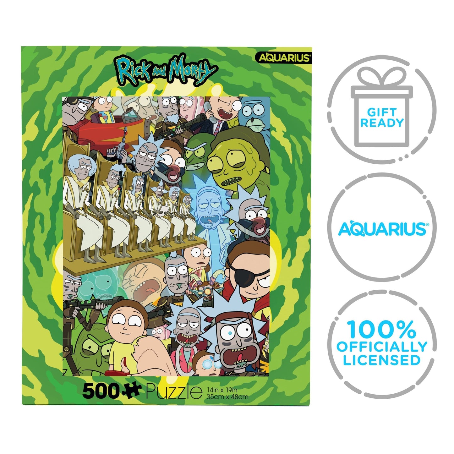 AQUARIUS Ricks & Morty 500 Piece Jigsaw Puzzle