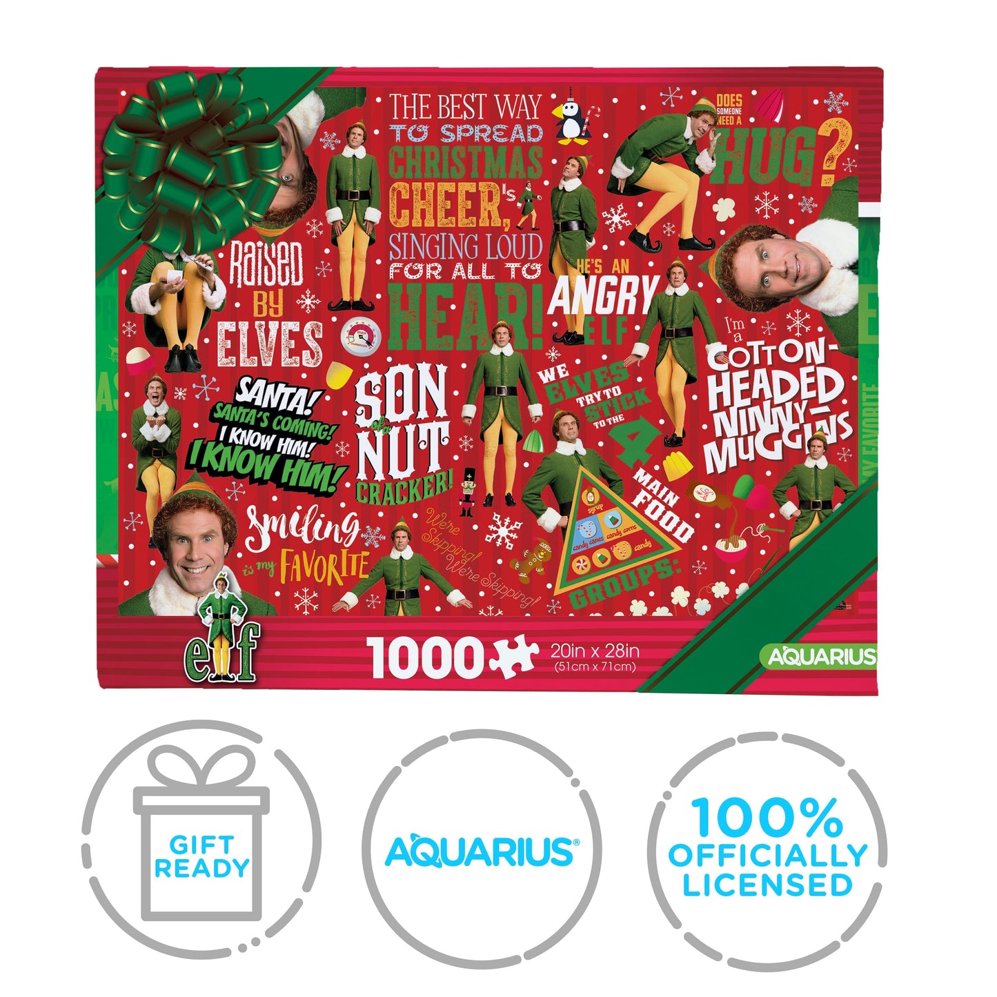 AQUARIUS Elf – Wrapping Paper 1000 Piece Jigsaw Puzzle