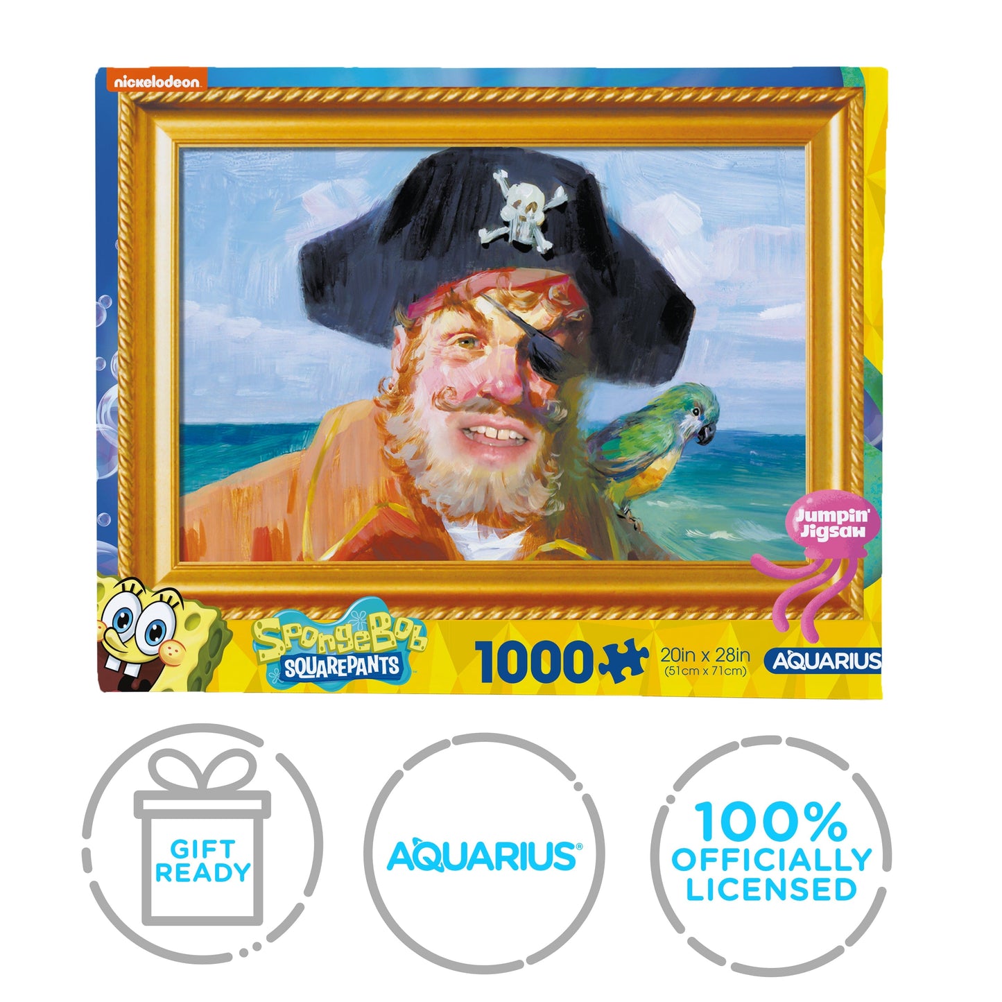 AQUARIUS SpongeBob SquarePants Painty The Pirate 1000 Piece Jigsaw Puzzle