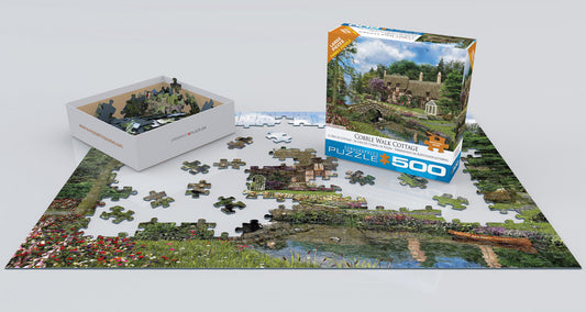 Eurographics Cobble Walk Cottage Large Oversize 500 pieces Puzzle