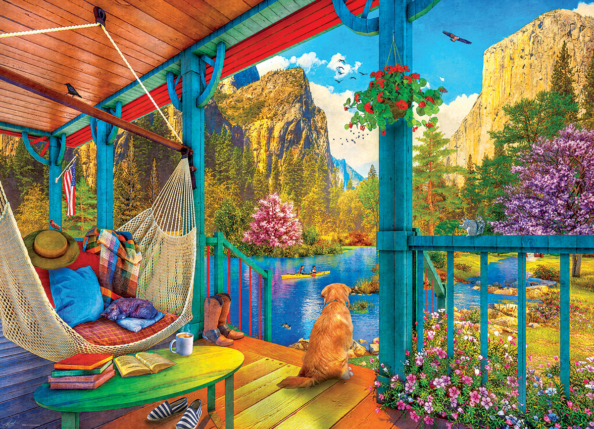 Eurographics Hammock with a View Large Oversize 500 pieces Puzzle