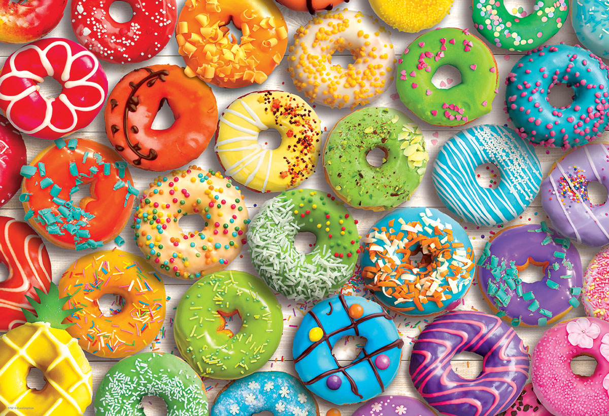 EUROGRAPHICS Donut Rainbow Tin 550 Puzzle