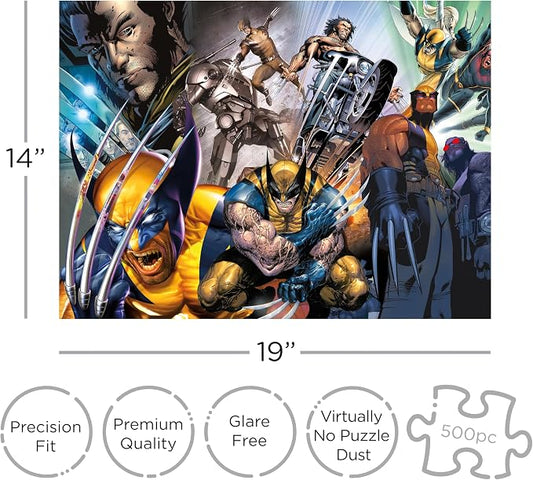 Aquarius Marvel Wolverine Collage 500 Piece Jigsaw Puzzle