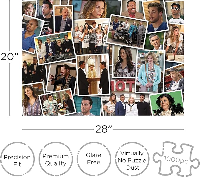 AQUARIUS Schitt's Creek Collage Puzzle (1000 Piece Jigsaw Puzzle)