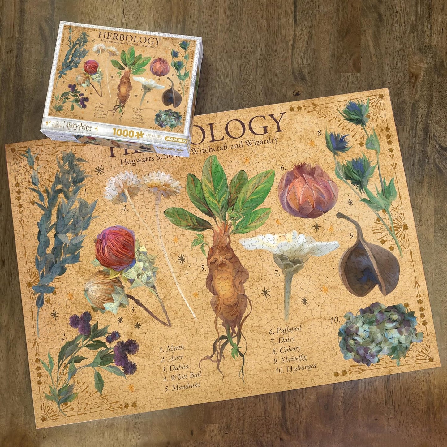 AQUARIUS Harry Potter Herbology 1000 Piece Jigsaw Puzzle