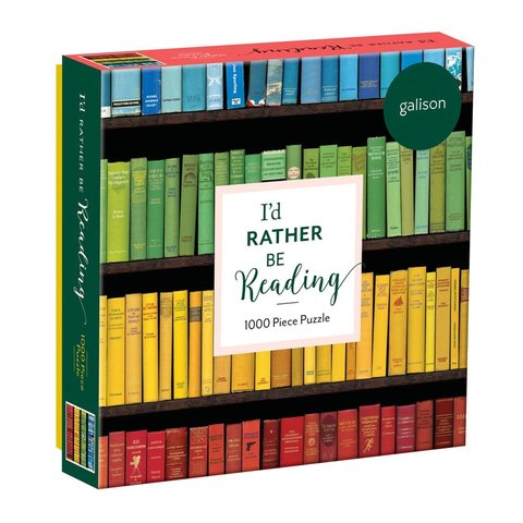 GALISON I'd Rather Be Reading 1000 pc Puzzle in Square Box