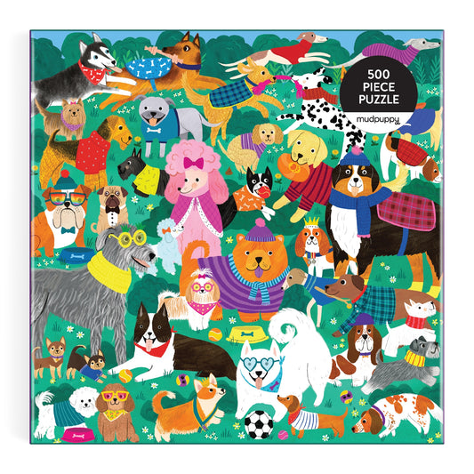 MUDPUPPY Doggone Days 500 Piece Family Puzzle
