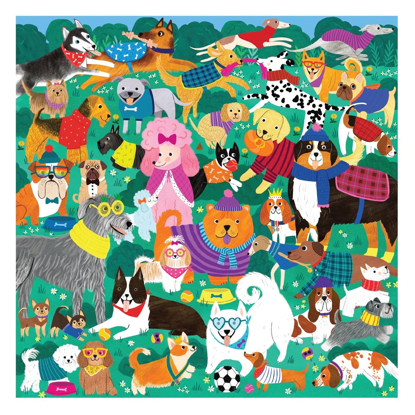 MUDPUPPY Doggone Days 500 Piece Family Puzzle