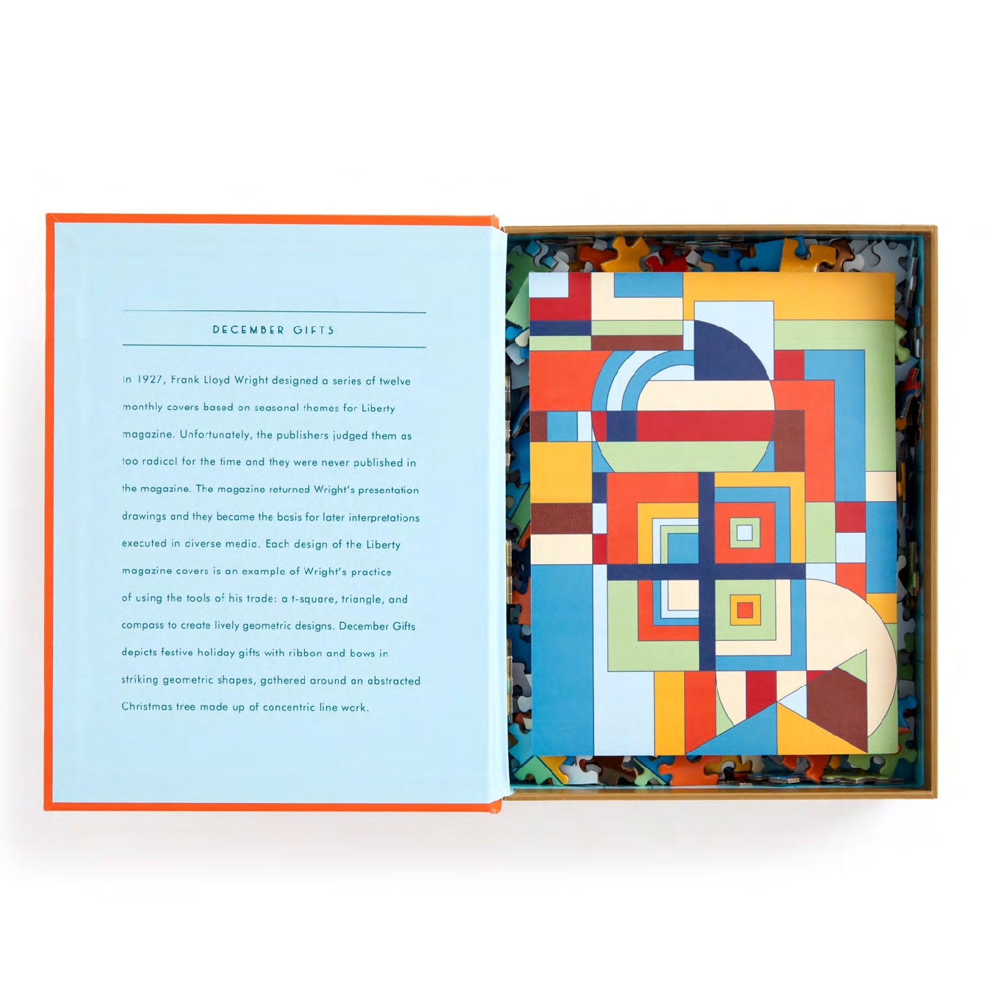 GALISON Frank Lloyd Wright December Gifts 500 Piece Book Puzzle