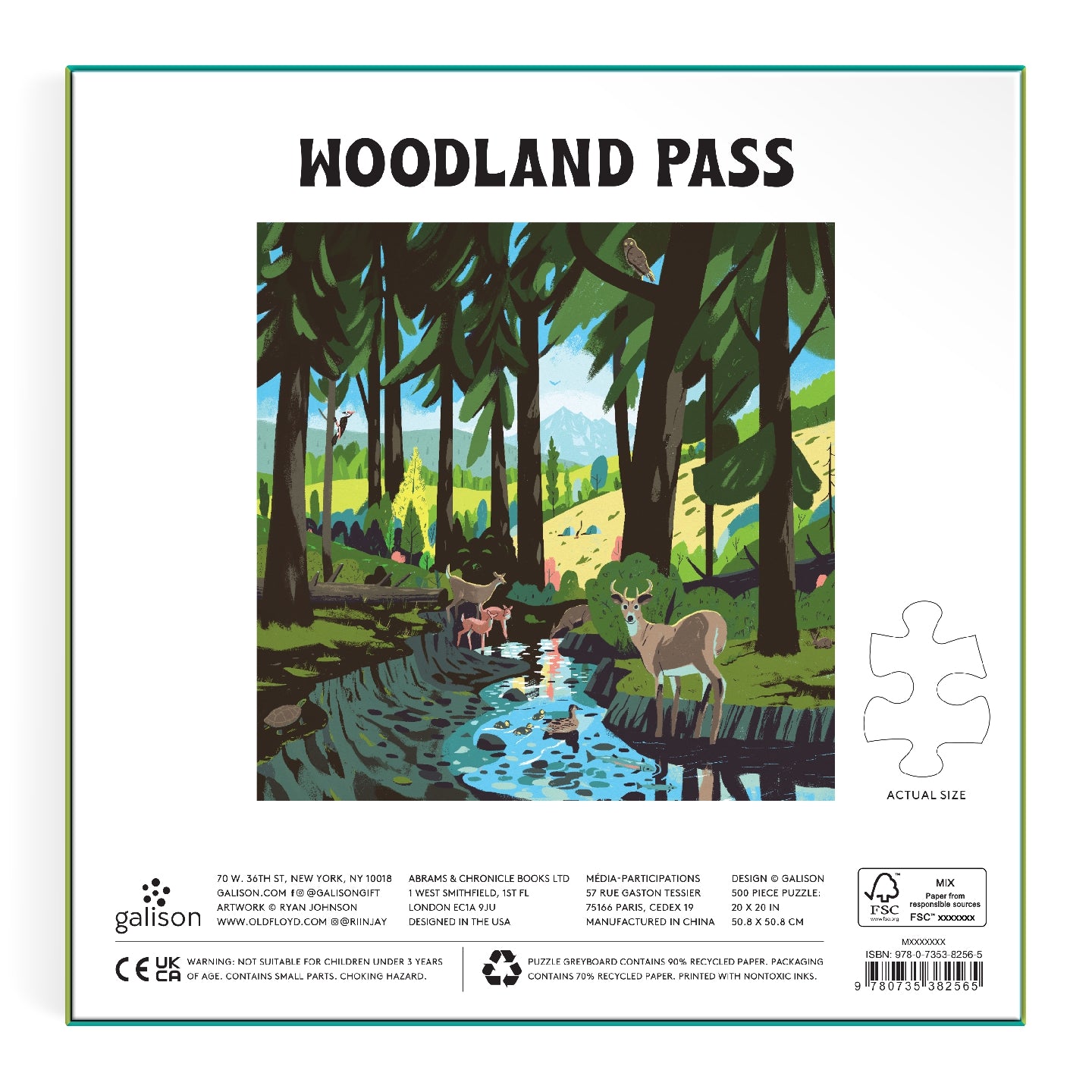 GALISON Woodland Pass 500 Piece Puzzle