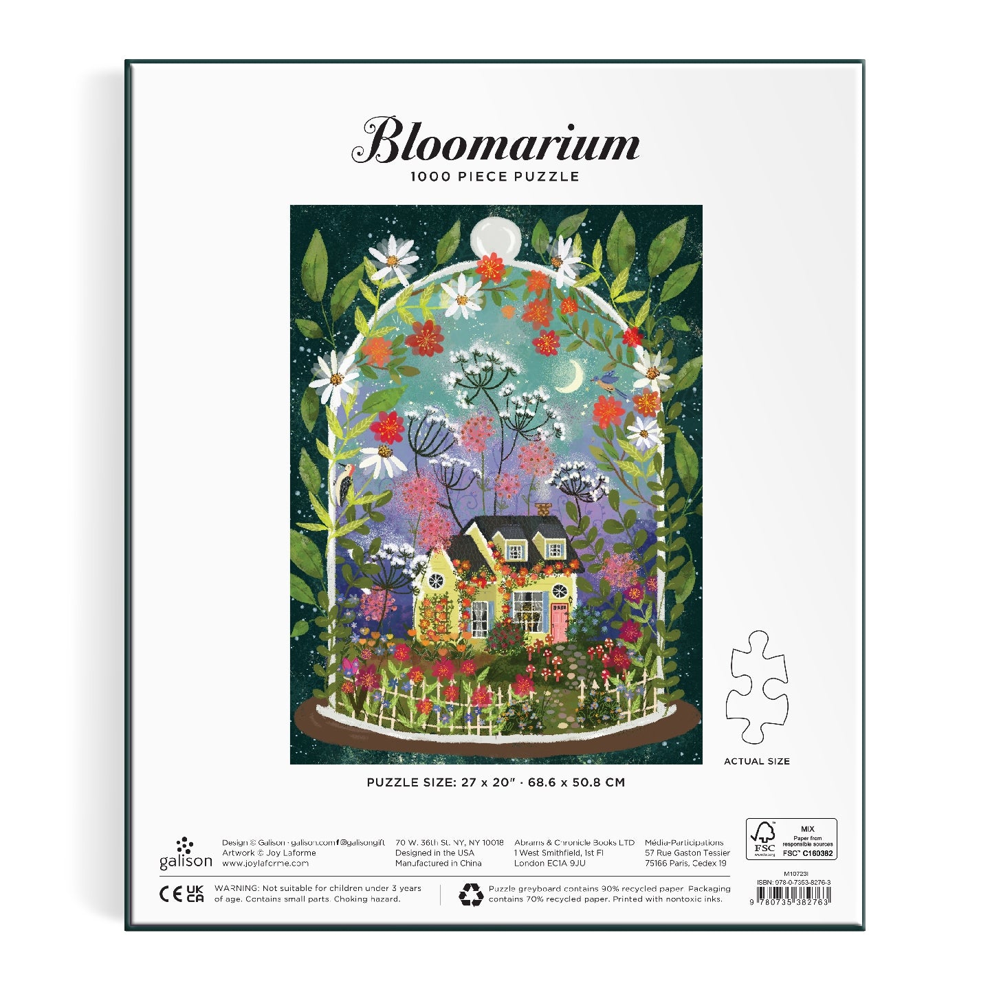 GALISON Joy Laforme Bloomarium 1000 Piece Puzzle