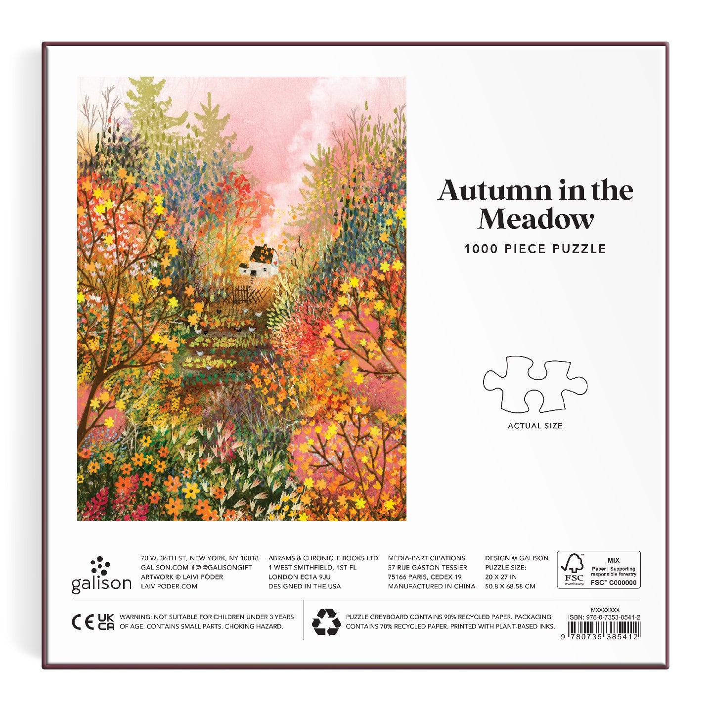 GALISON Autumn in the Meadow 1000 Piece Puzzle