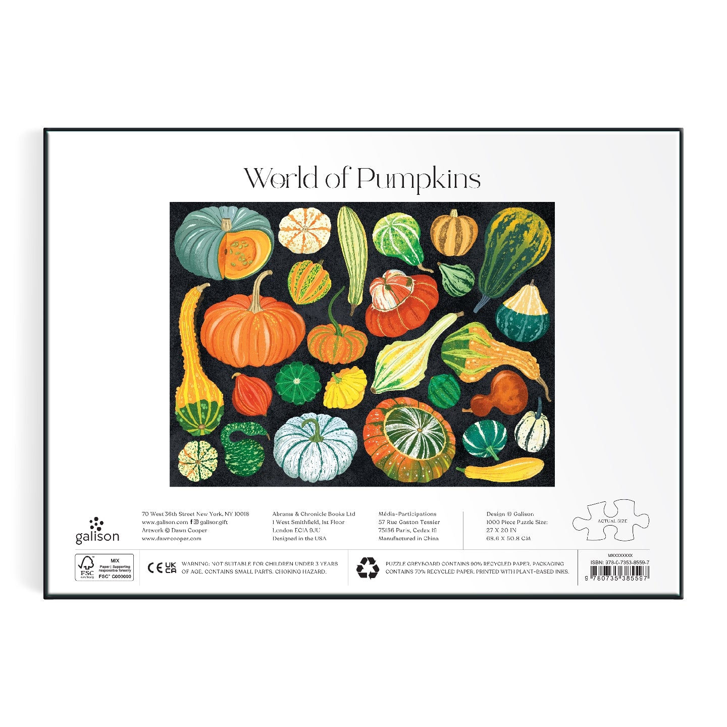 GALISON World of Pumpkins 1000 Piece Puzzle