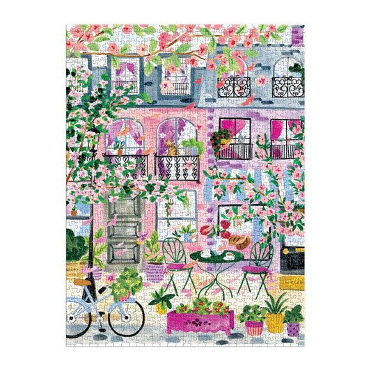 GALISON Cherry Lane Blossoms 1000 Piece Puzzle
