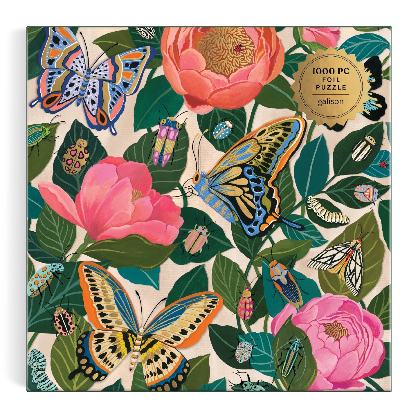 GALISON Between the Blooms 1000 Piece Foil Puzzle