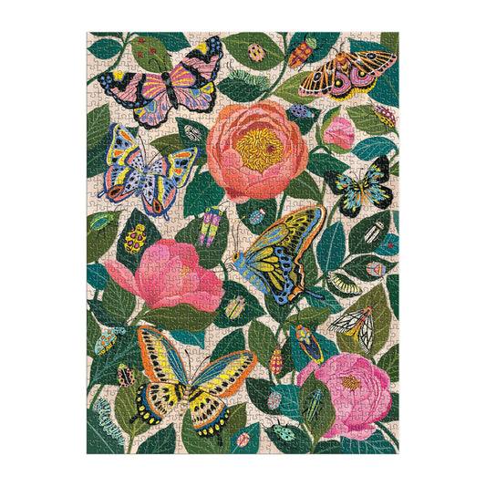 GALISON Between the Blooms 1000 Piece Foil Puzzle
