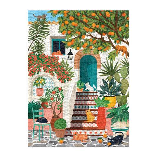 GALISON Mediterranean Cats 1000 Piece Puzzle