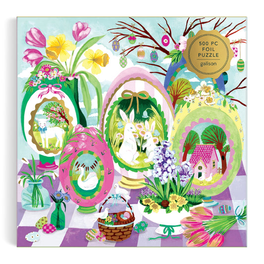 GALISON Windows To Spring 500 Piece Foil Puzzle
