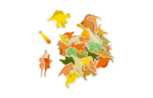 LAURENCE KING Dino Dash A Jurassic Puzzle with 50 shaped pieces