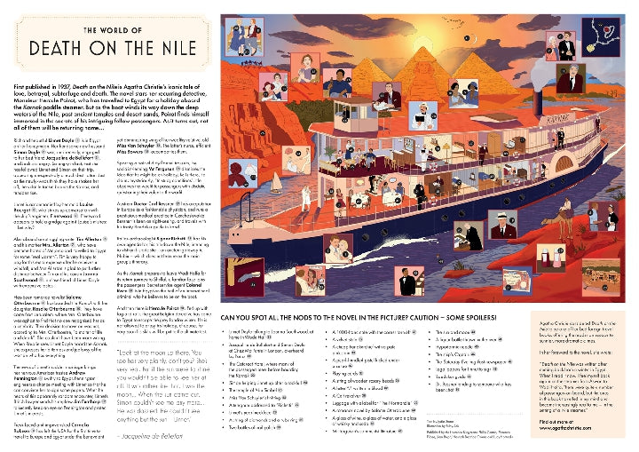 LAURENCE KING The World of Agatha Christie: Death on the Nile: A 1000-piece jigsaw puzzle with 50 clues to spot