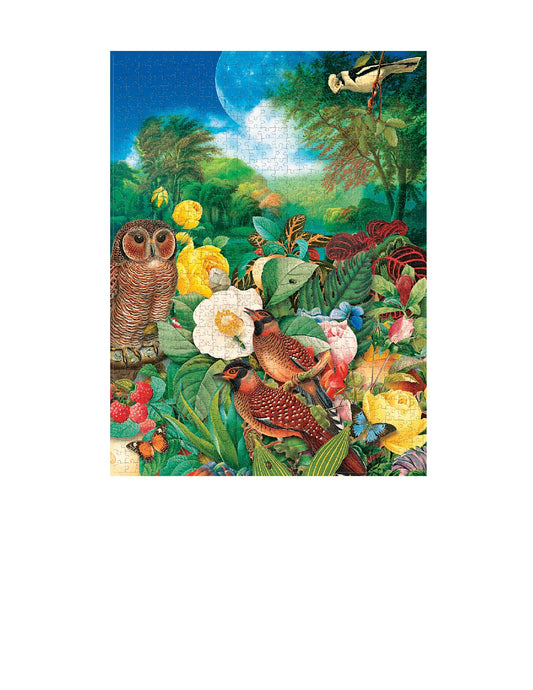 PAPERBLANKS Moon Garden 1000 Piece Jigsaw Puzzle by Paperblanks (Nature Montages)