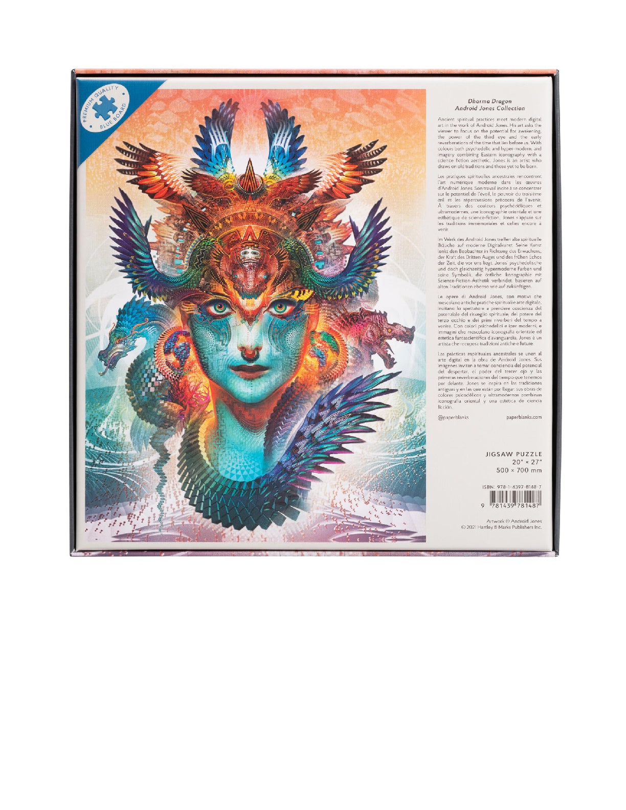 PAPERBLANKS Dharma Dragon 1000 Piece Jigsaw Puzzle (Android Jones Collection)