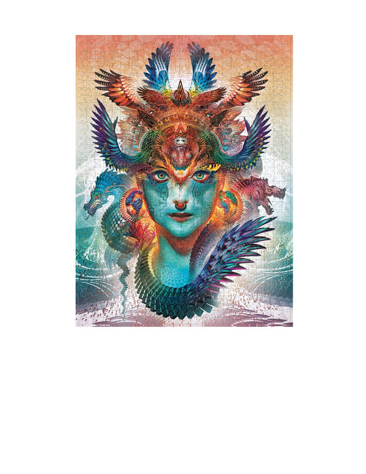 PAPERBLANKS Dharma Dragon 1000 Piece Jigsaw Puzzle (Android Jones Collection)
