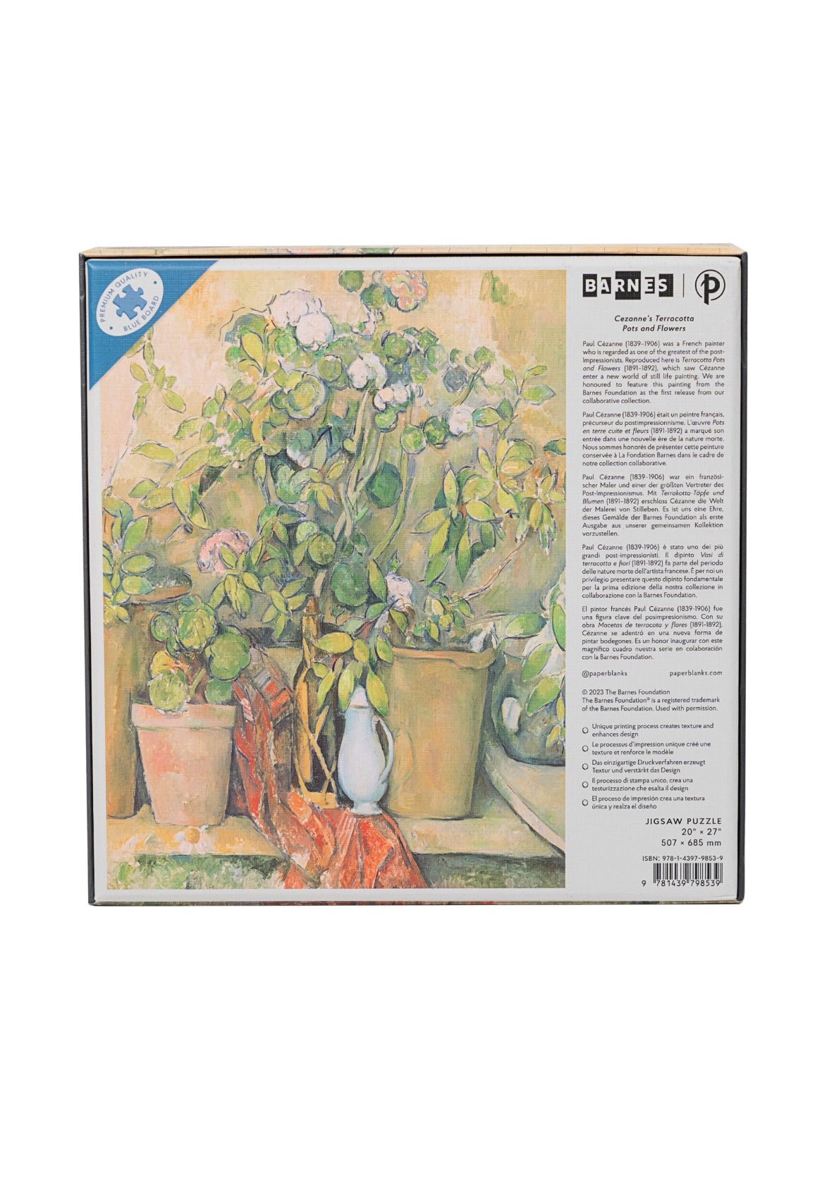 PAPERBLANKS Cezanne's Terracotta Pots and Flowers, Puzzle, 1000 PC