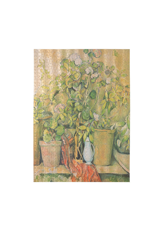 PAPERBLANKS Cezanne's Terracotta Pots and Flowers, Puzzle, 1000 PC