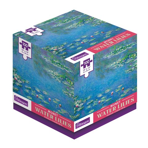 PARRAGON, Monet Water Lilies 100-Piece Puzzle in Cube