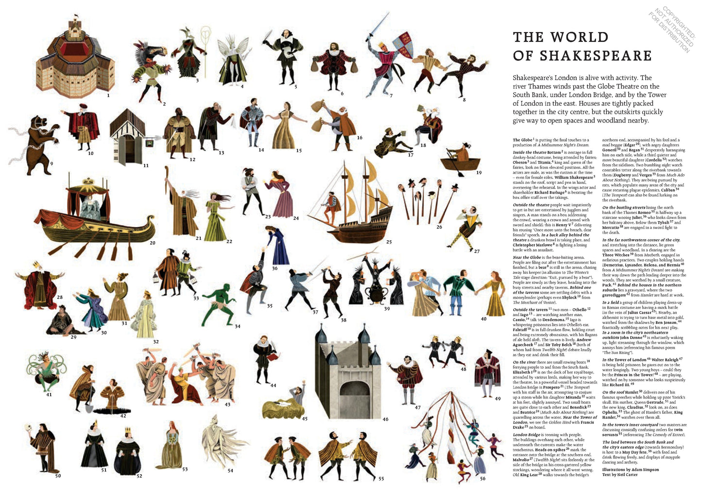 LAURENCE KING The World of Shakespeare 1000 Piece Puzzle