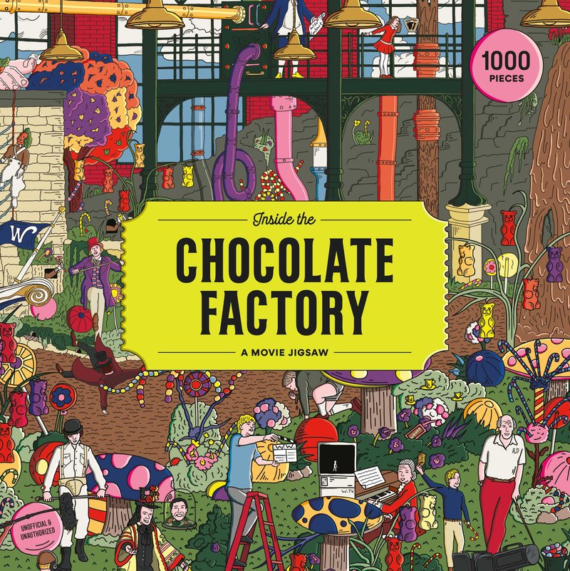 LAURENCE KING Inside the Chocolate Factory 1000 Piece Puzzle A Movie Jigsaw