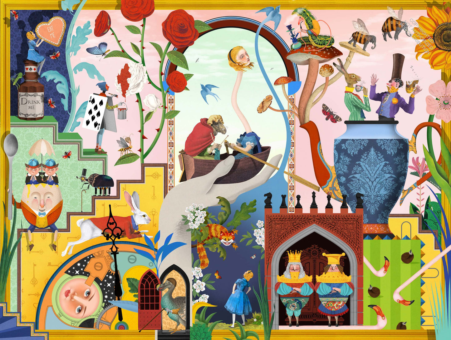 LAURENCE KING Alice's Wonderland 1000 Piece Puzzle