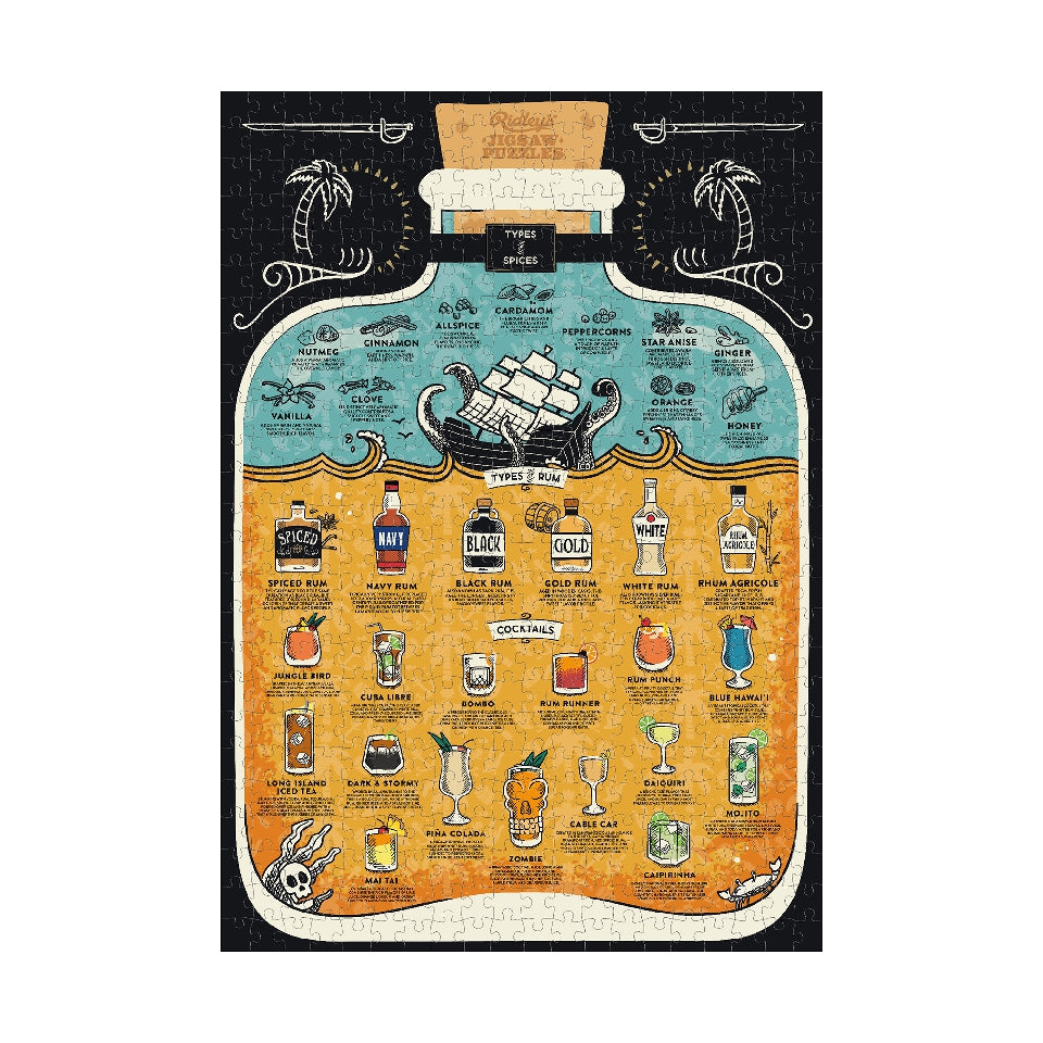RIDLEY'S Rum Lover's 500-piece Jigsaw Puzzle