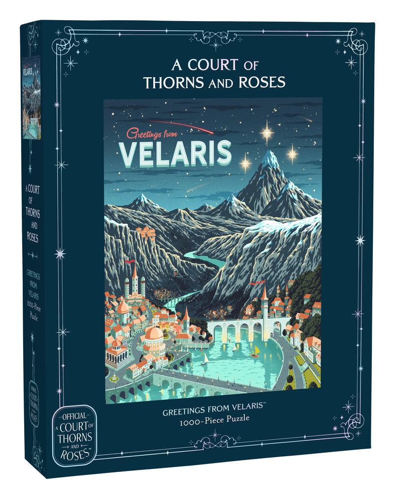 CHRONICLE BOOKS, A Court of Thorns and Roses Official Greetings from Velaris 1000-Piece Puzzle
