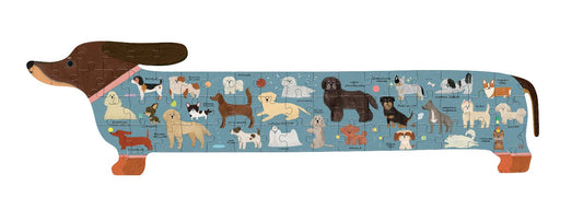 LAURENCE KING The A to Z of Dogs 58 Piece Puzzle (A VERY LOOOONG PUZZLE)