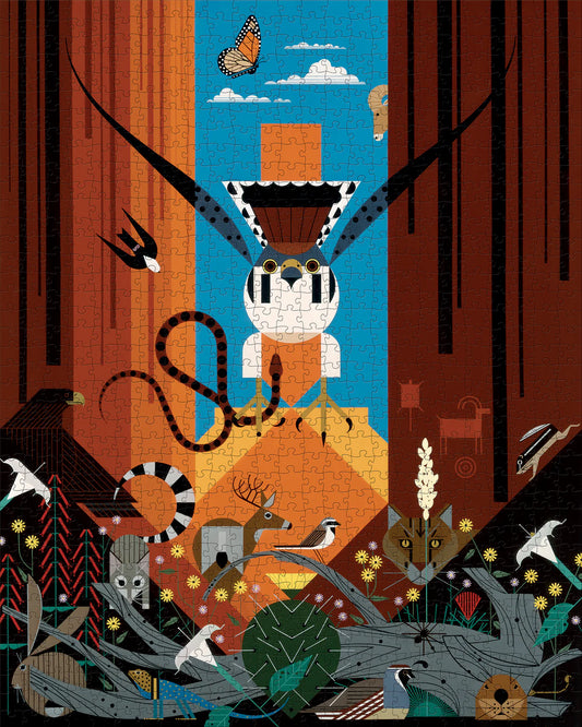 Pomegranate, Charley Harper: Canyon Country 1000-Piece Jigsaw Puzzle
