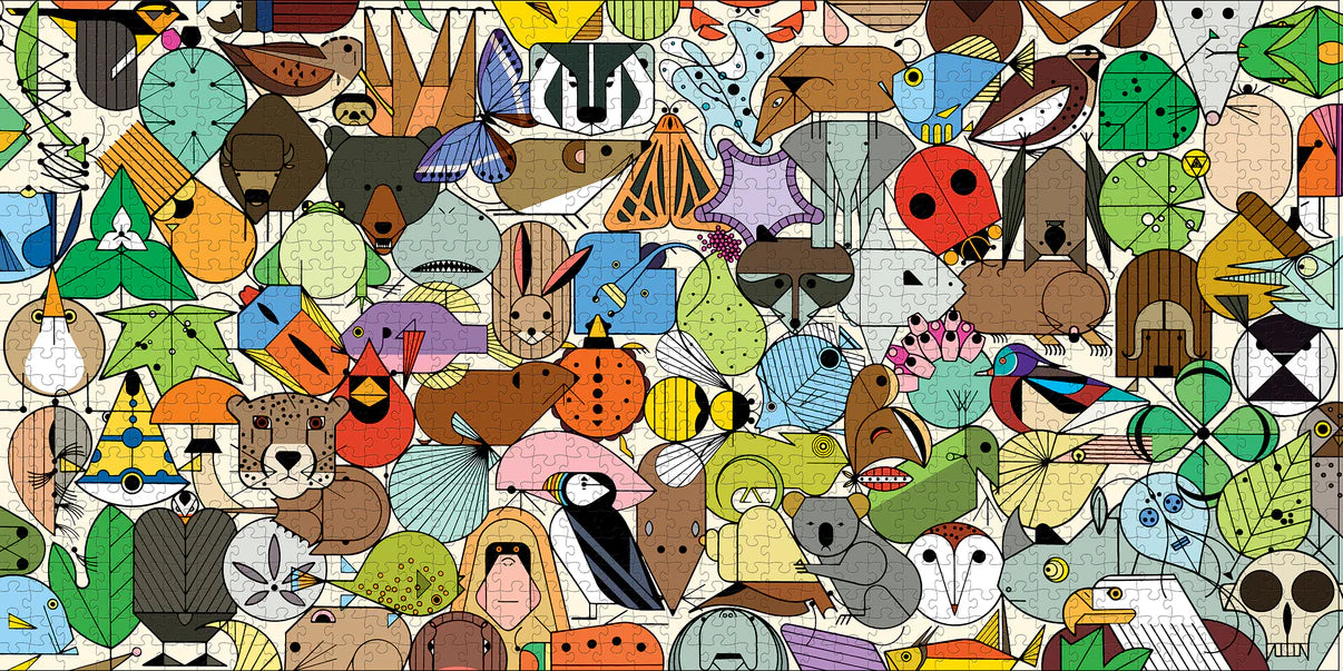 Pomegranate, Charley Harper: Beguiled by the Wild 1000-Piece Jigsaw Puzzle