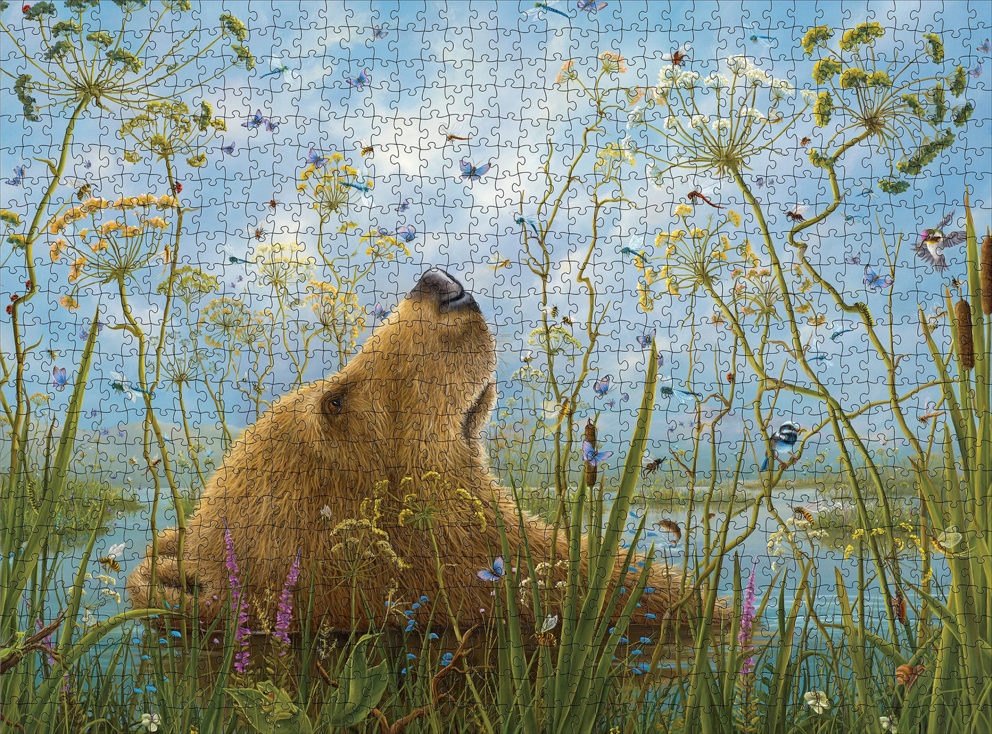 Pomegranate, Robert Bissell: The Whole World 1000-Piece Jigsaw Puzzle