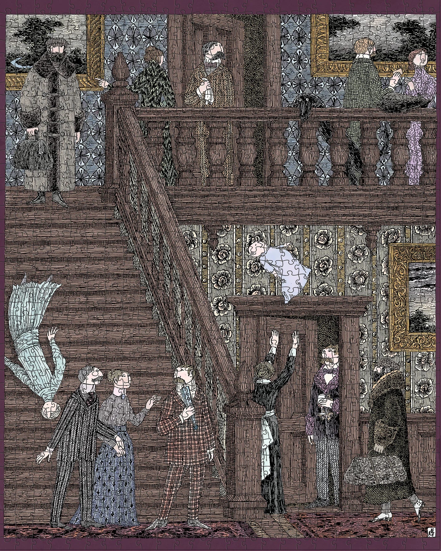 Pomegranate, Edward Gorey: Baby Toss 1000-Piece Jigsaw Puzzle