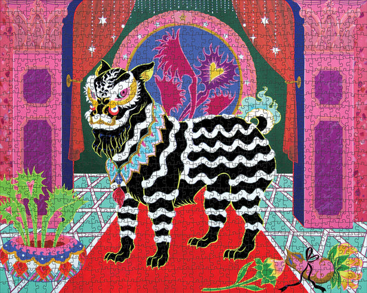 Pomegranate, Tsz Kam: Black Lion, Black Ribbon 1000-Piece Jigsaw Puzzle