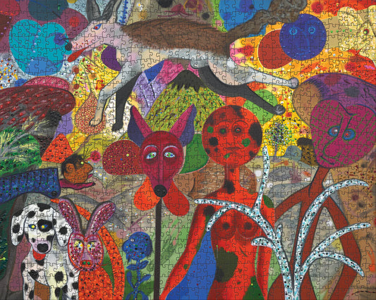 Pomegranate, Roy De Forest: Triumph of the Round Heads 1000-Piece Jigsaw Puzzle