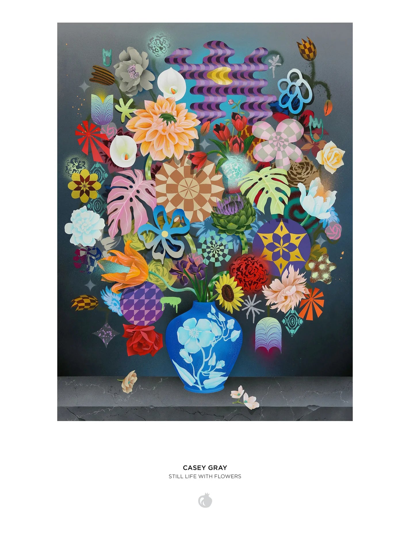 Pomegranate, Casey Gray: Still Life with Flowers 1000-Piece Jigsaw Puzzle