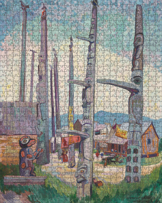 Pomegranate, Emily Carr: Totem Poles 1000-Piece Jigsaw Puzzle
