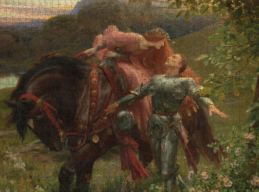 Pomegranate, Frank Dicksee: La Belle Dame sans Merci 1000-Piece Jigsaw Puzzle
