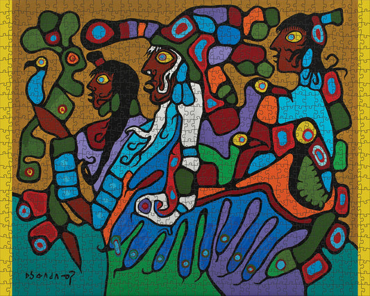 Pomegranate, Norval Morrisseau: Shaman and Disciples 1000-Piece Jigsaw Puzzle