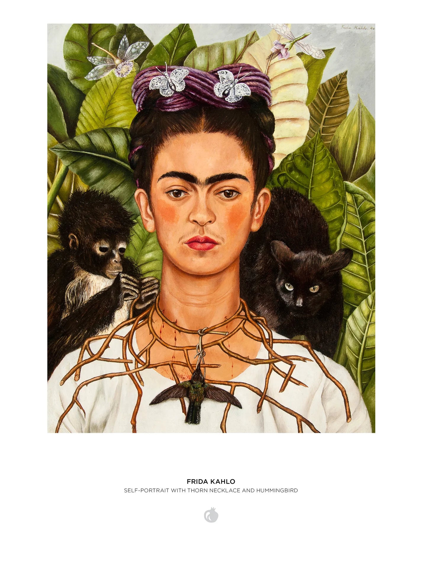 Pomegranate, Frida Kahlo: Self-Portrait with Thorn Necklace and Hummingbird 1000-Piece Jigsaw Puzzle