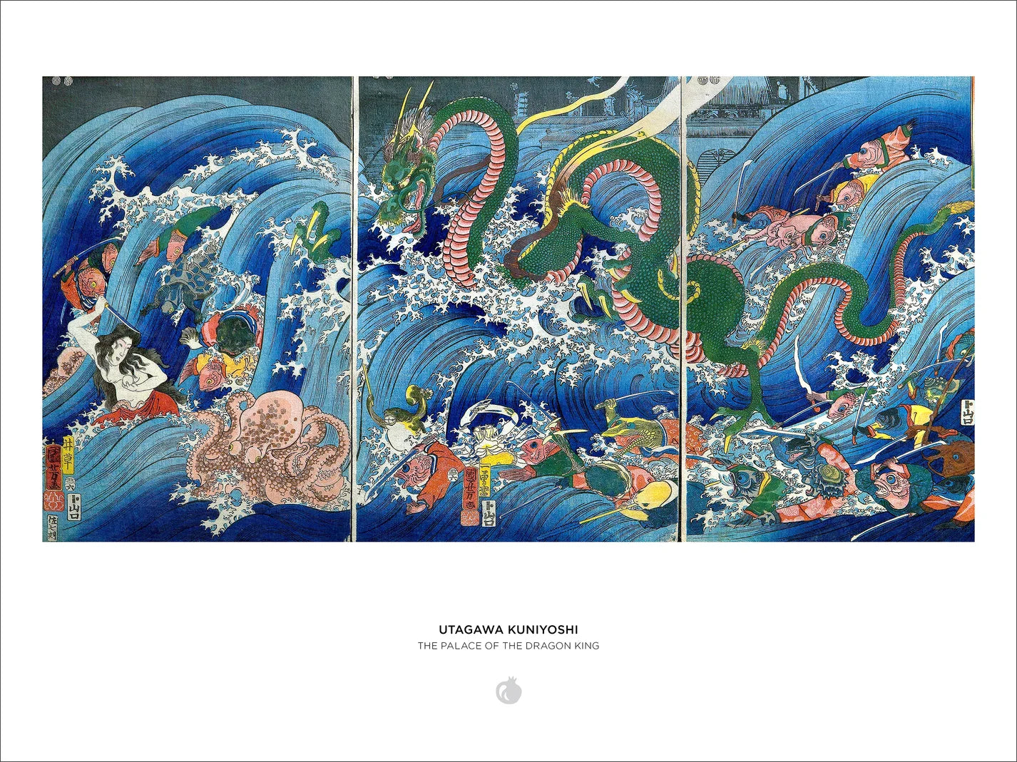Pomegranate, Utagawa Kuniyoshi: The Palace of the Dragon King 1000-Piece Jigsaw Puzzle